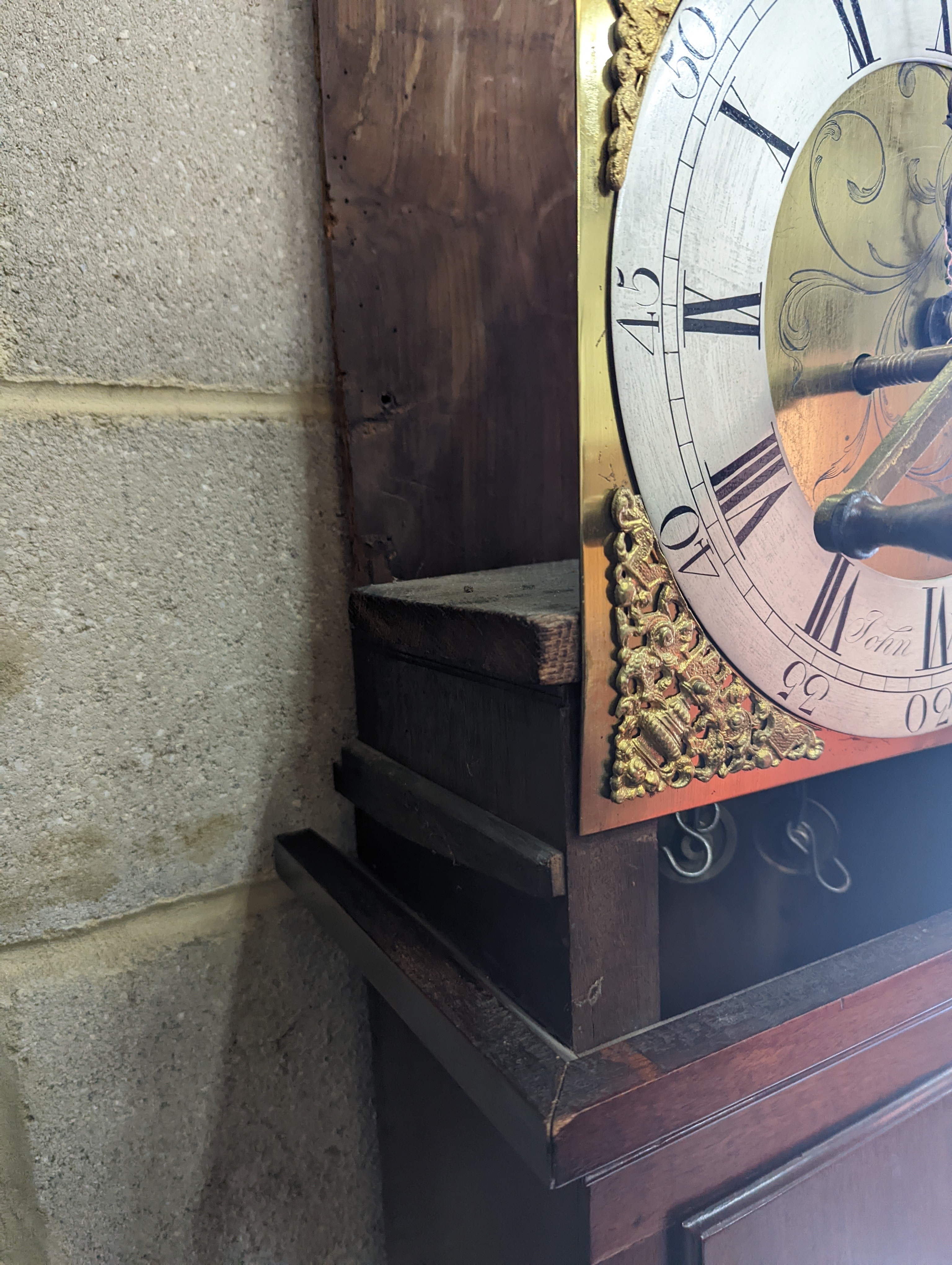 A George III mahogany 8 day longcase clock, marked John Masters, height 196cm